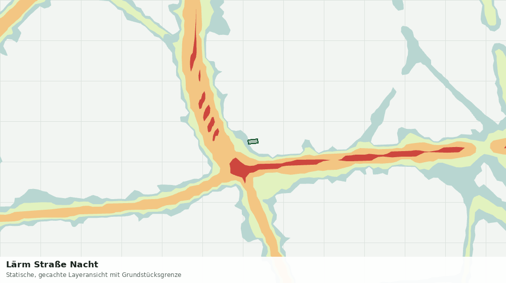 Statische Kartenansicht: Lärm Straße Nacht