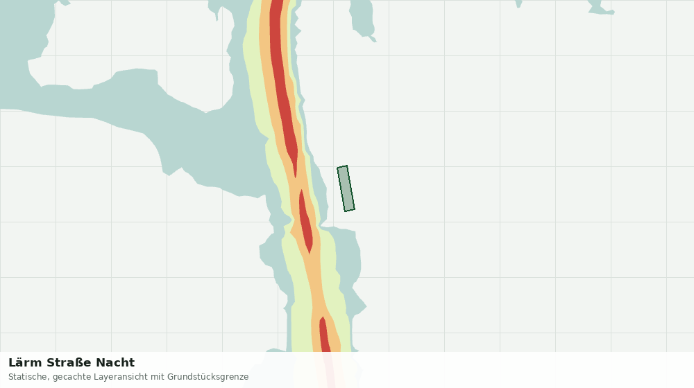 Statische Kartenansicht: Lärm Straße Nacht