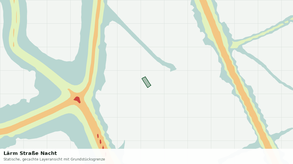 Statische Kartenansicht: Lärm Straße Nacht