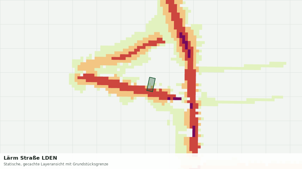 Statische Kartenansicht: Lärm Straße LDEN