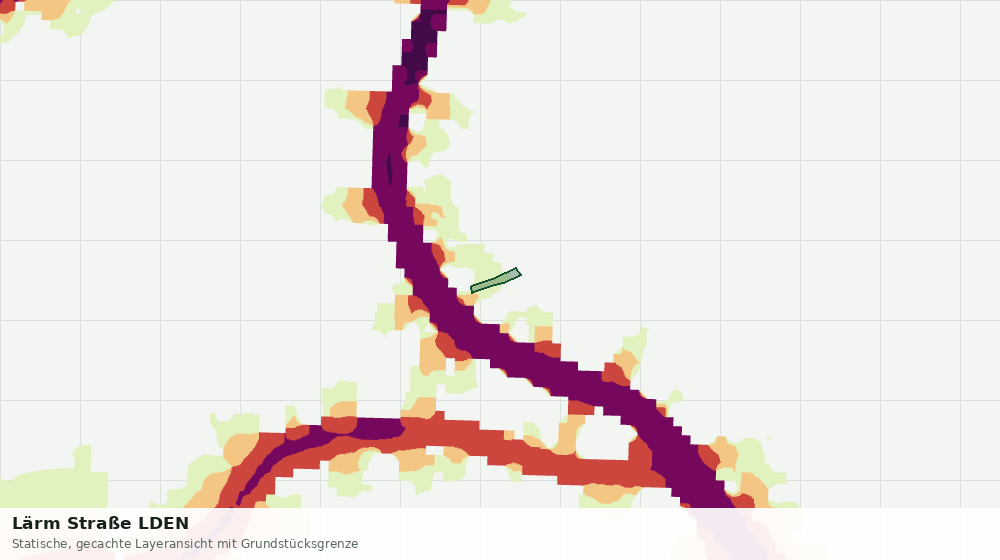 Statische Kartenansicht: Lärm Straße LDEN