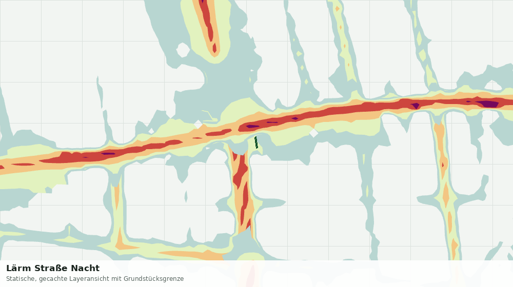 Statische Kartenansicht: Lärm Straße Nacht