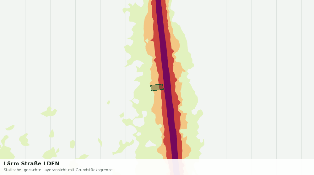 Statische Kartenansicht: Lärm Straße LDEN