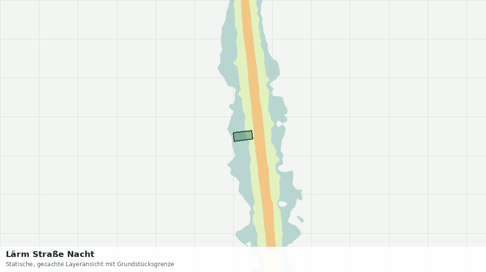 Statische Kartenansicht: Lärm Straße Nacht