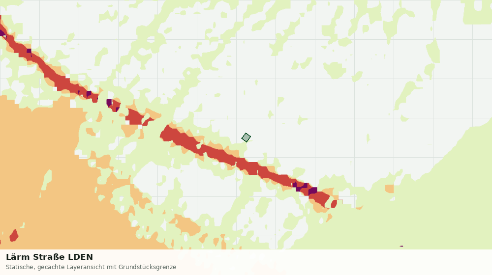 Statische Kartenansicht: Lärm Straße LDEN