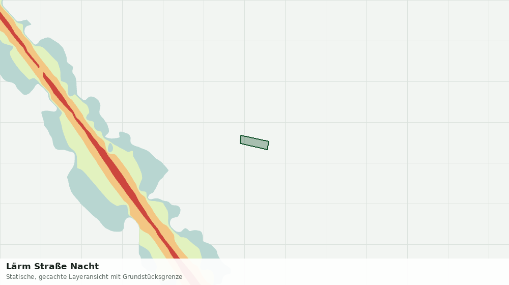 Statische Kartenansicht: Lärm Straße Nacht