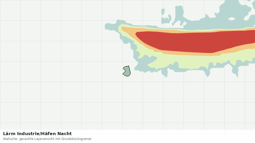 Statische Kartenansicht: Lärm Industrie/Häfen Nacht