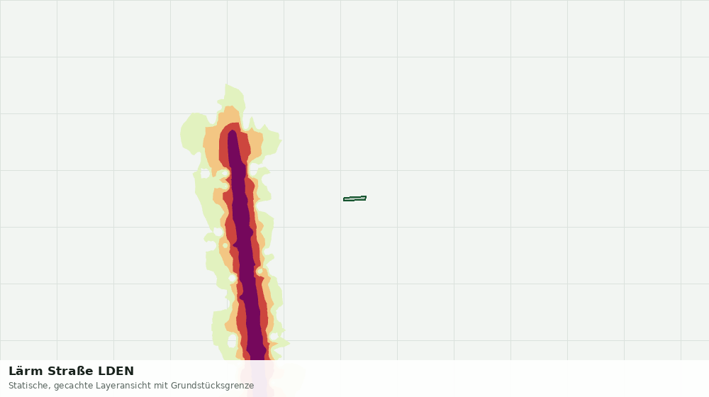 Statische Kartenansicht: Lärm Straße LDEN