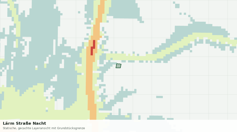 Statische Kartenansicht: Lärm Straße Nacht