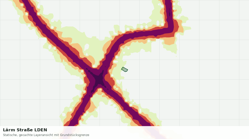 Statische Kartenansicht: Lärm Straße LDEN