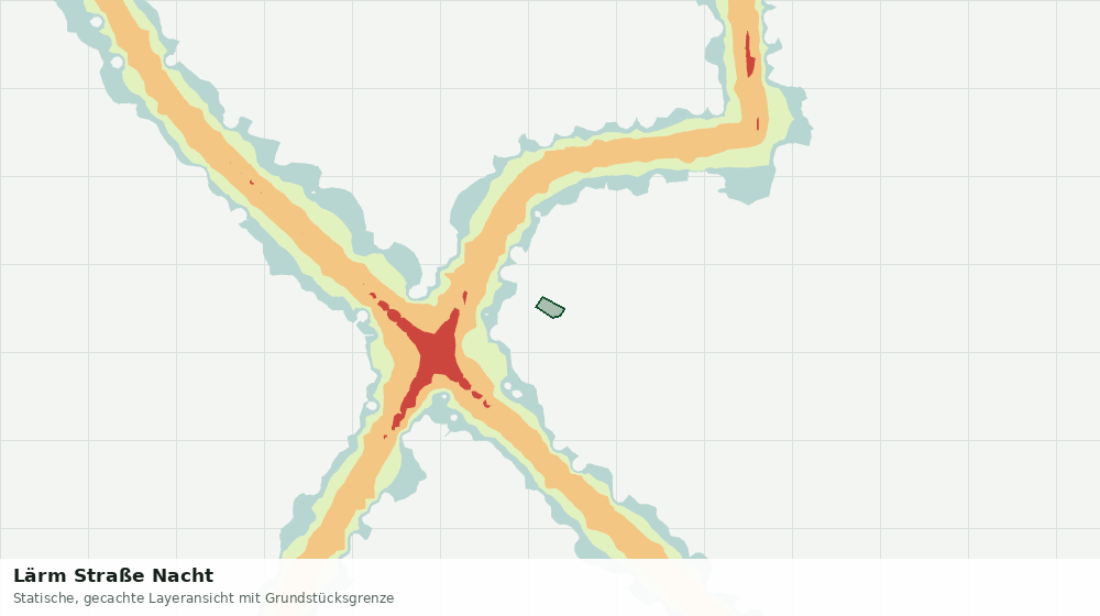 Statische Kartenansicht: Lärm Straße Nacht