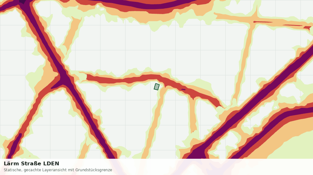 Statische Kartenansicht: Lärm Straße LDEN