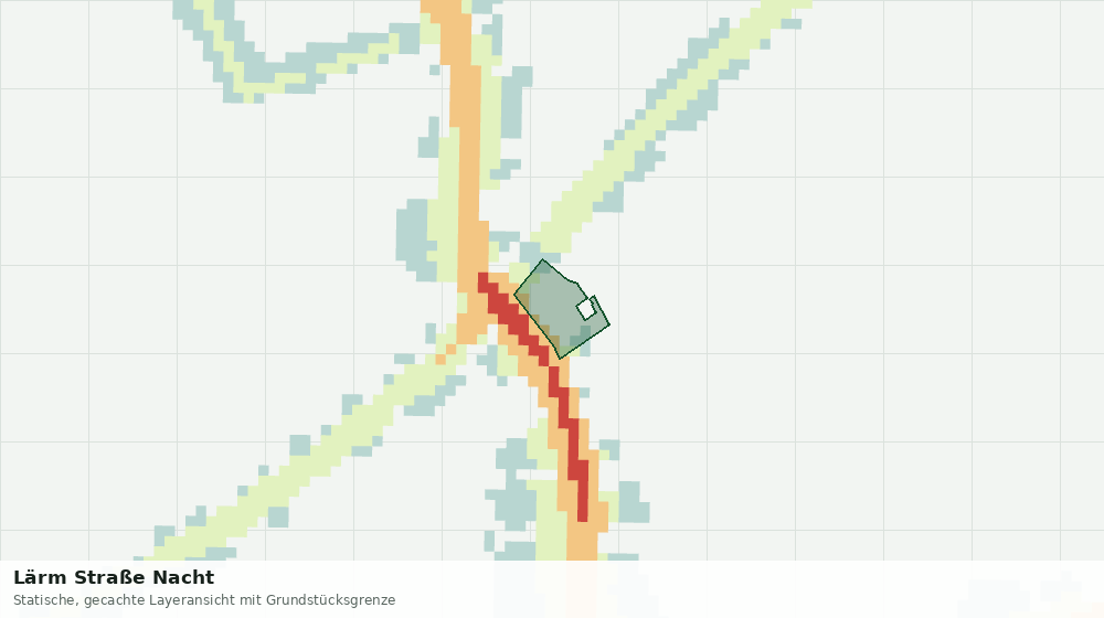 Statische Kartenansicht: Lärm Straße Nacht