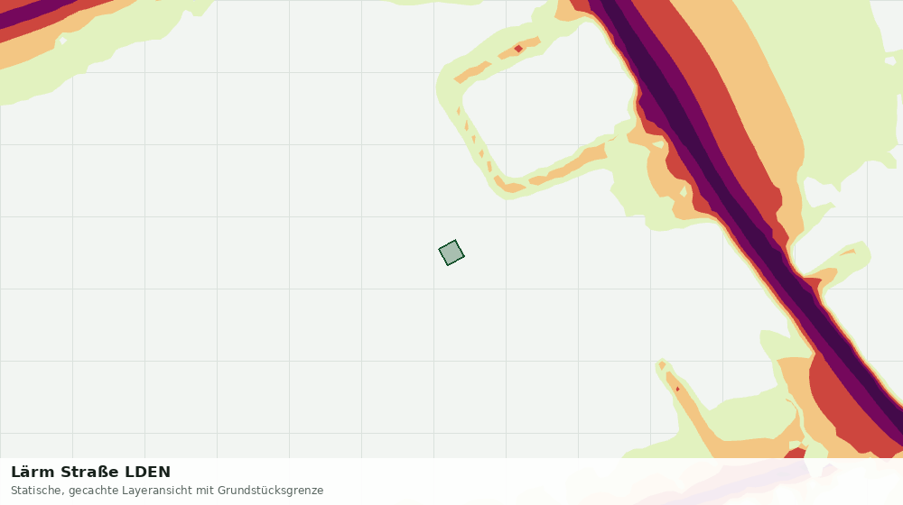 Statische Kartenansicht: Lärm Straße LDEN