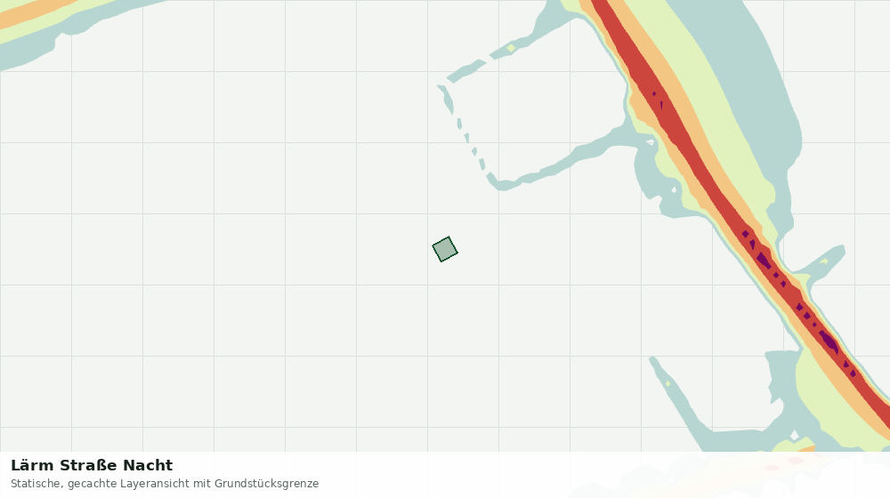 Statische Kartenansicht: Lärm Straße Nacht