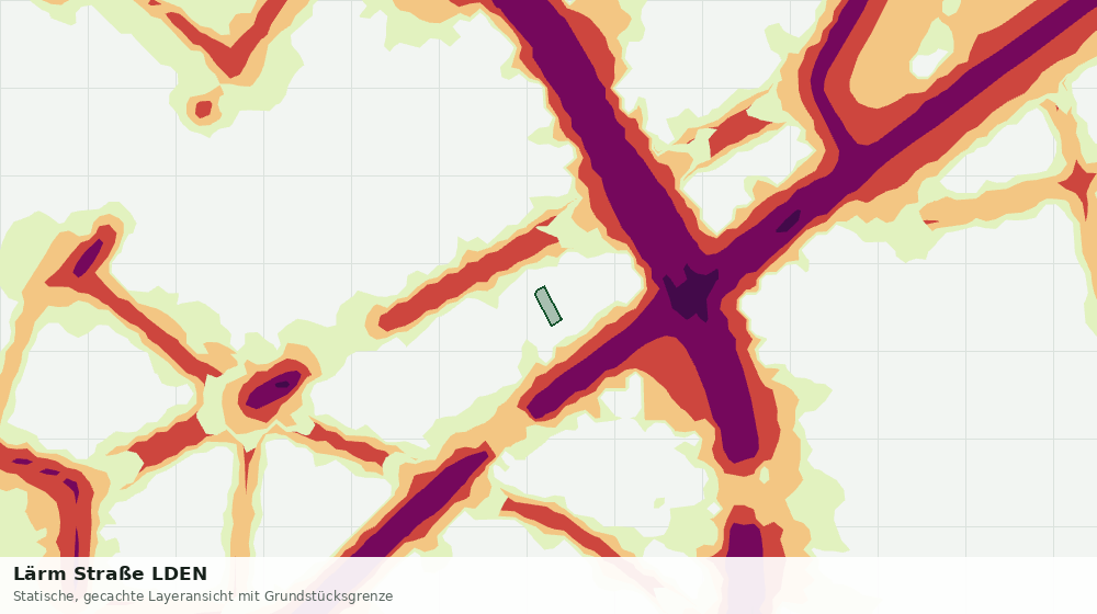 Statische Kartenansicht: Lärm Straße LDEN