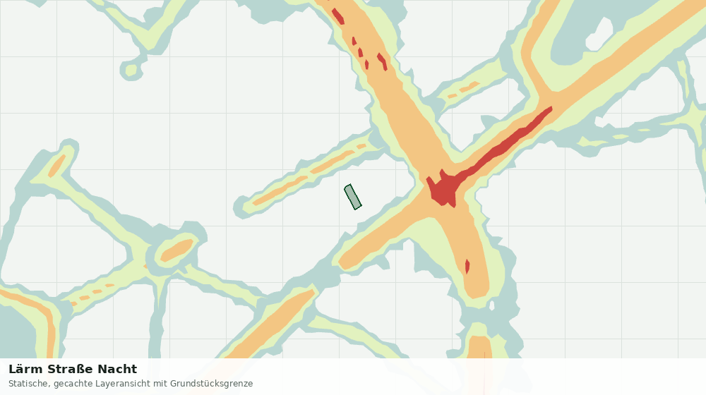 Statische Kartenansicht: Lärm Straße Nacht