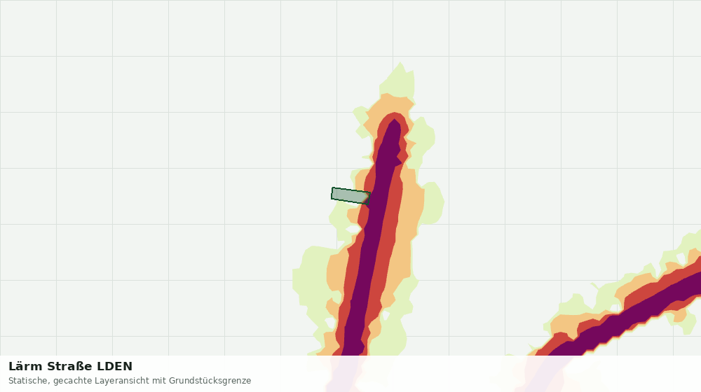 Statische Kartenansicht: Lärm Straße LDEN