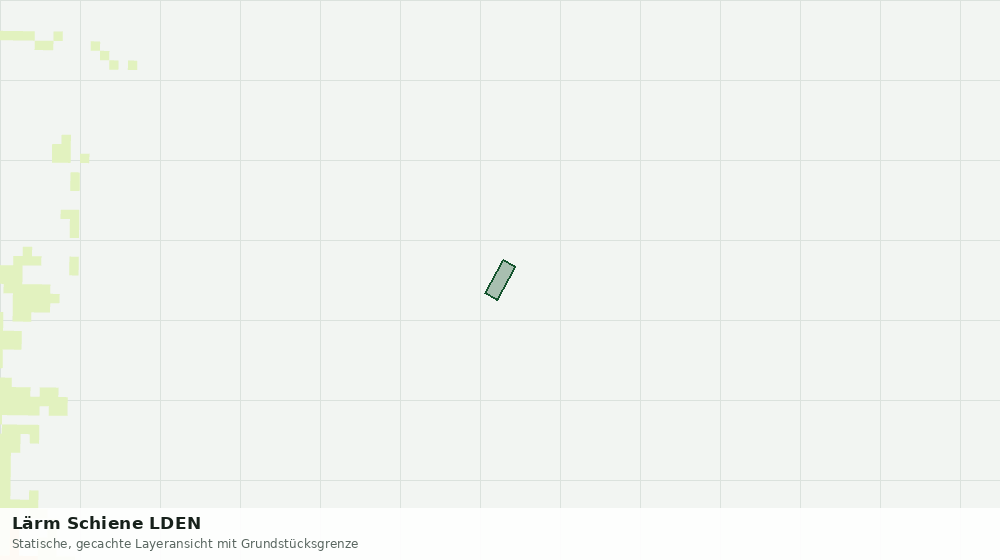 Statische Kartenansicht: Lärm Schiene LDEN