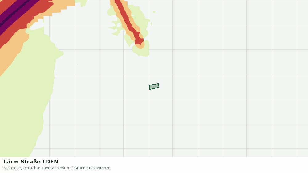 Statische Kartenansicht: Lärm Straße LDEN