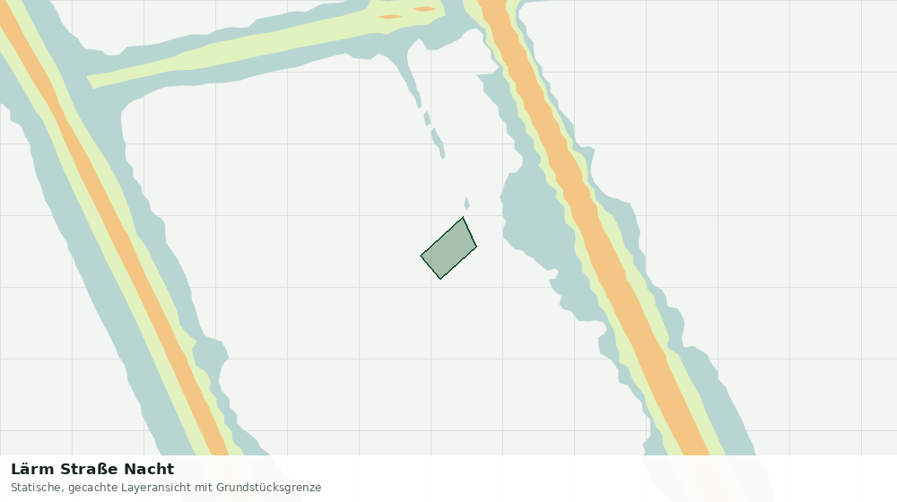 Statische Kartenansicht: Lärm Straße Nacht