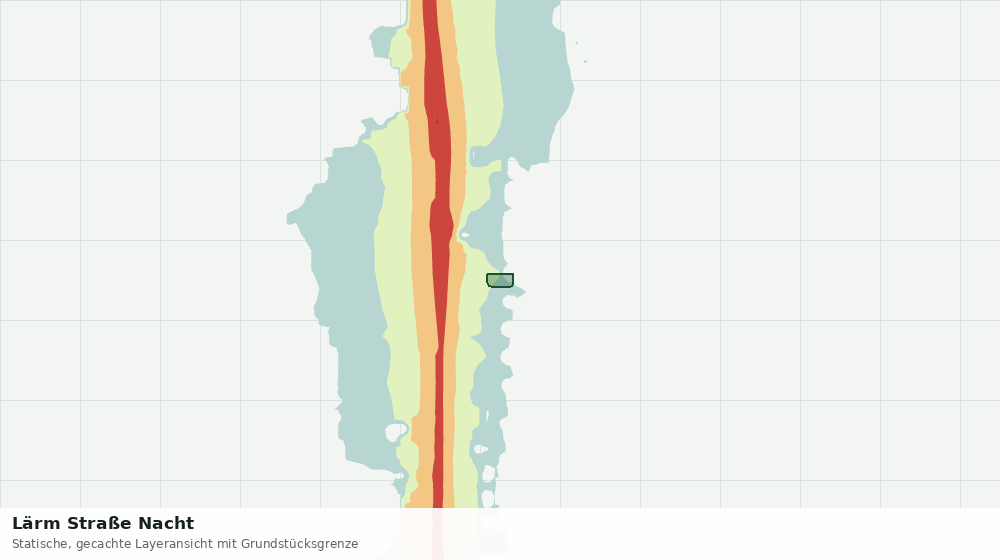 Statische Kartenansicht: Lärm Straße Nacht