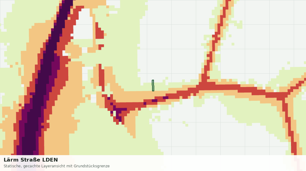Statische Kartenansicht: Lärm Straße LDEN