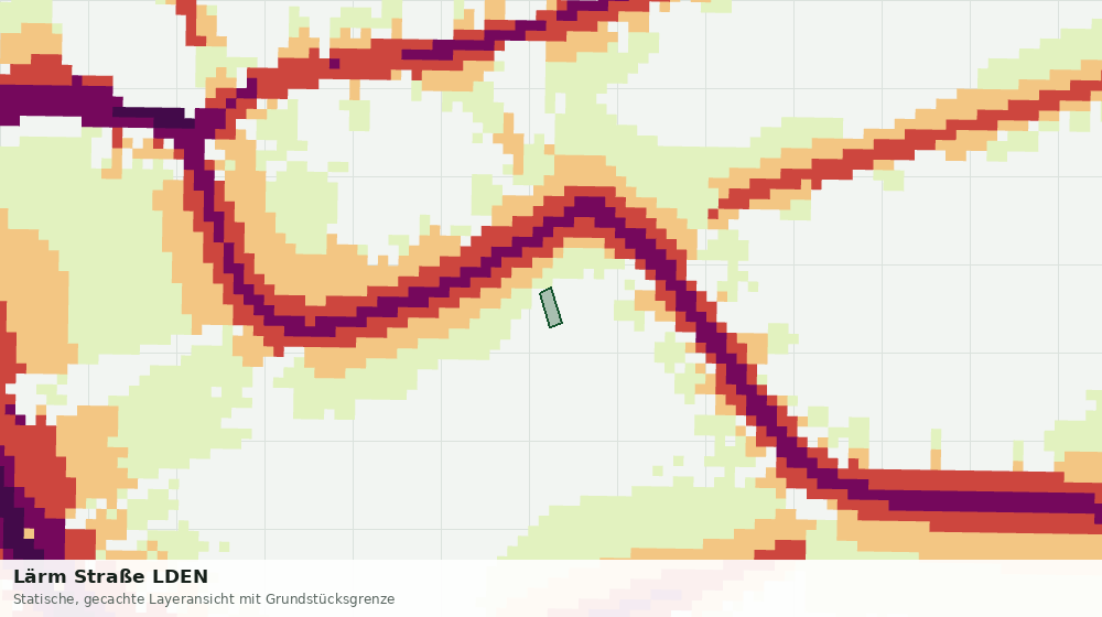 Statische Kartenansicht: Lärm Straße LDEN