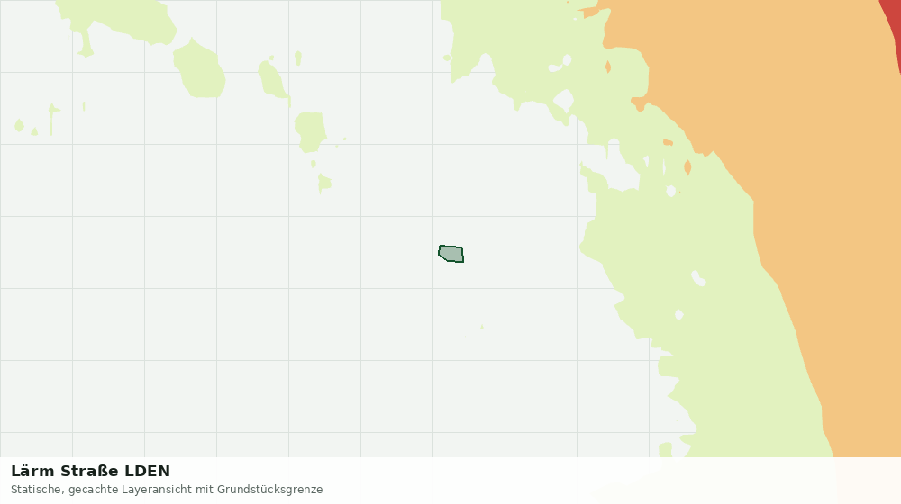 Statische Kartenansicht: Lärm Straße LDEN
