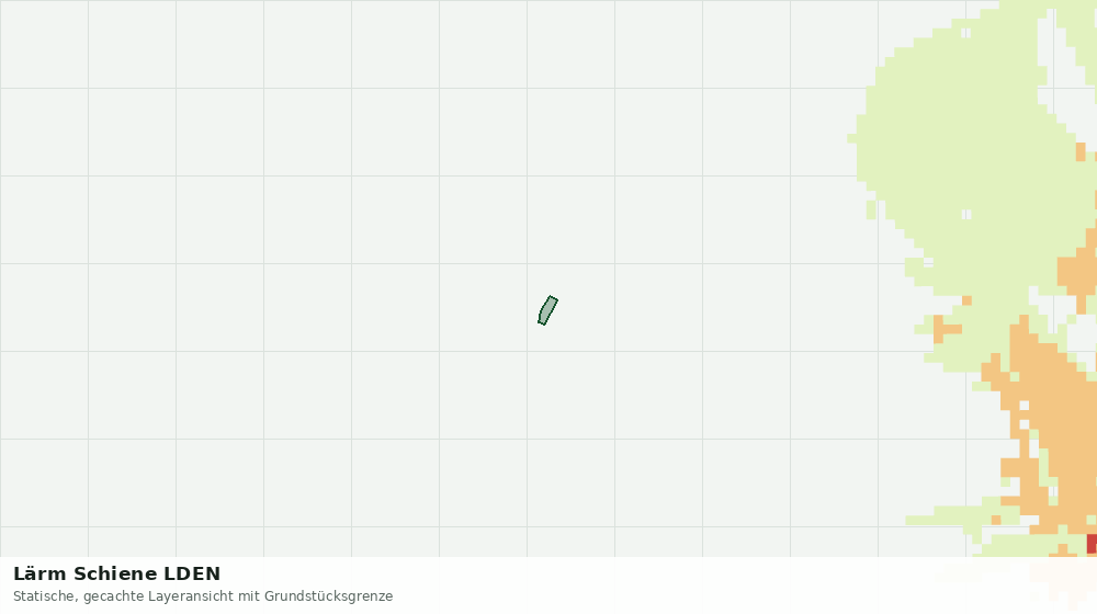 Statische Kartenansicht: Lärm Schiene LDEN