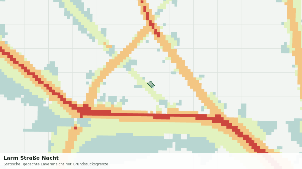 Statische Kartenansicht: Lärm Straße Nacht