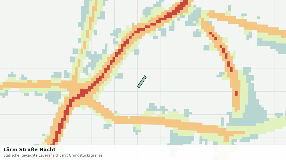 Statische Kartenansicht: Lärm Straße Nacht
