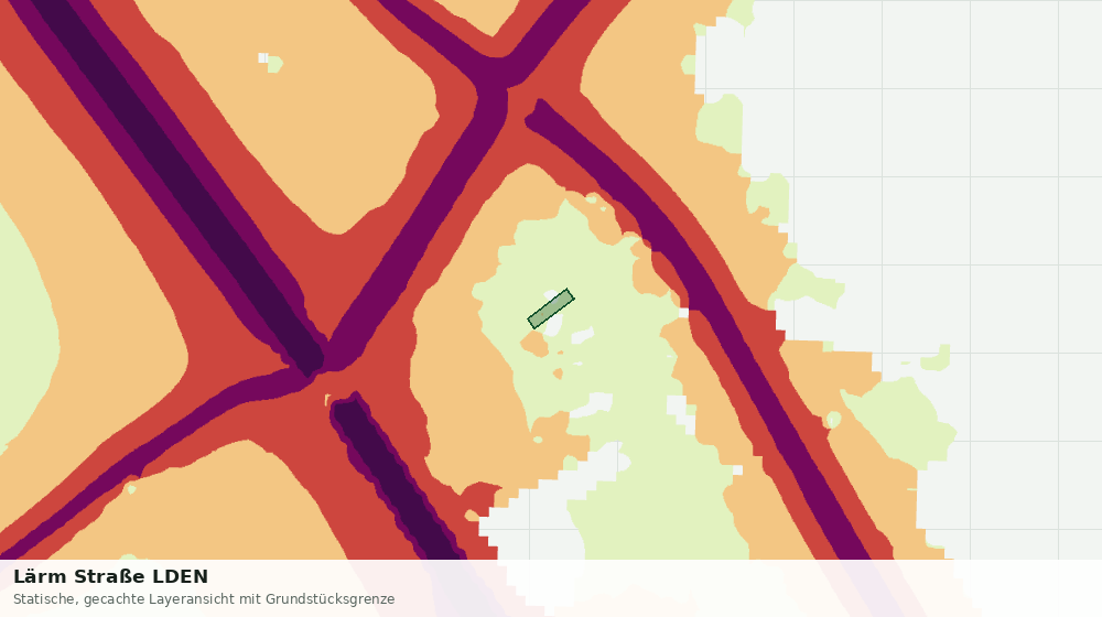 Statische Kartenansicht: Lärm Straße LDEN
