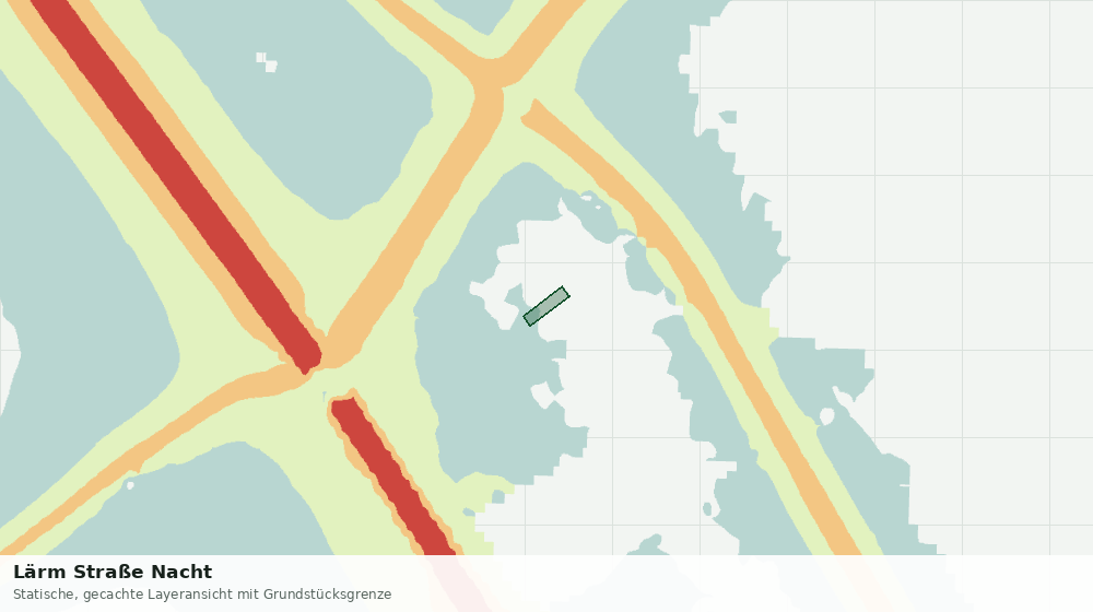 Statische Kartenansicht: Lärm Straße Nacht