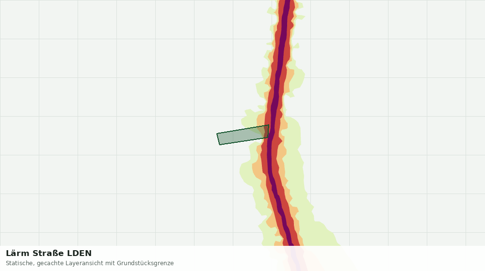 Statische Kartenansicht: Lärm Straße LDEN