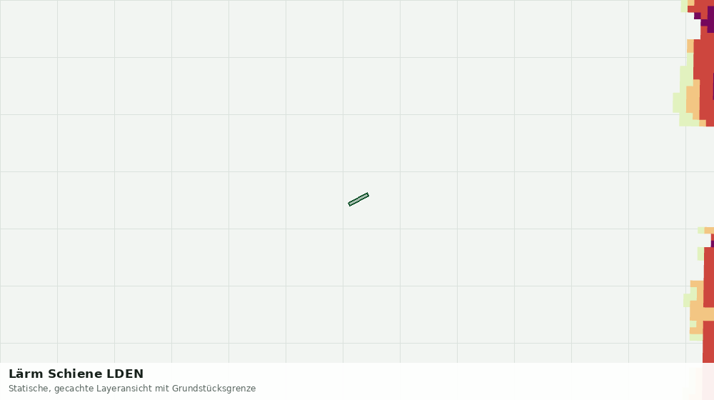 Statische Kartenansicht: Lärm Schiene LDEN
