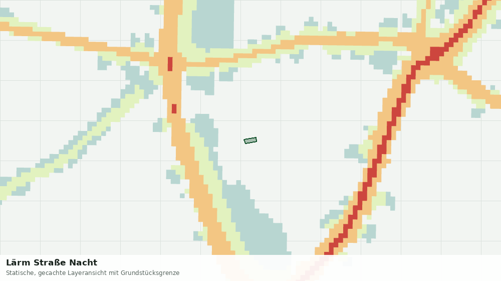 Statische Kartenansicht: Lärm Straße Nacht