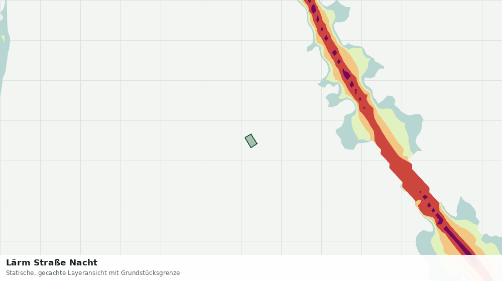 Statische Kartenansicht: Lärm Straße Nacht
