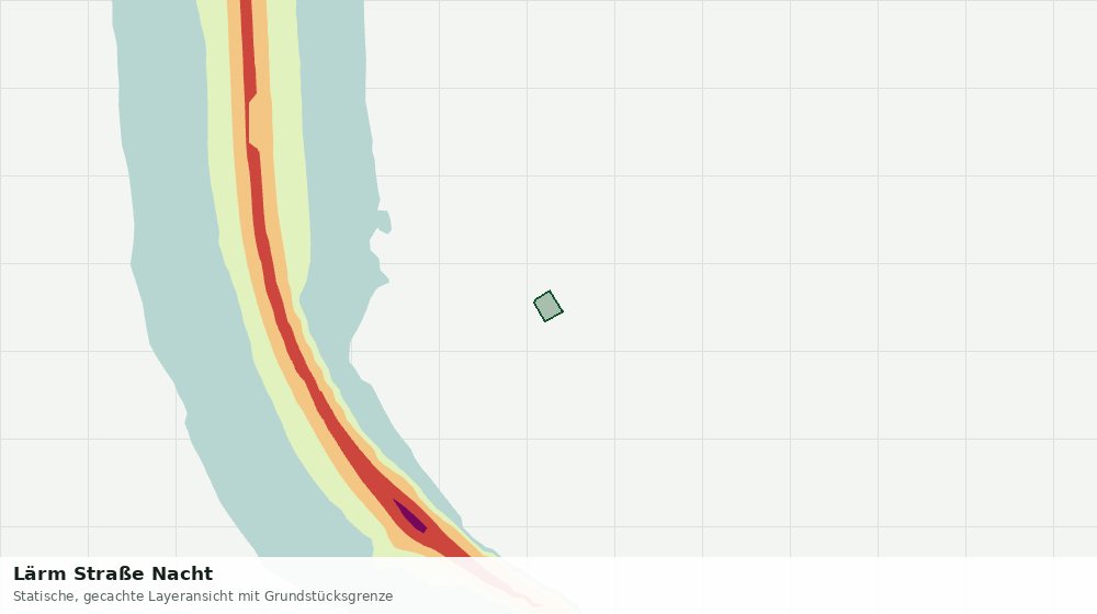 Statische Kartenansicht: Lärm Straße Nacht