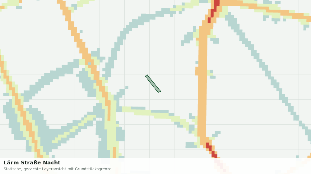 Statische Kartenansicht: Lärm Straße Nacht
