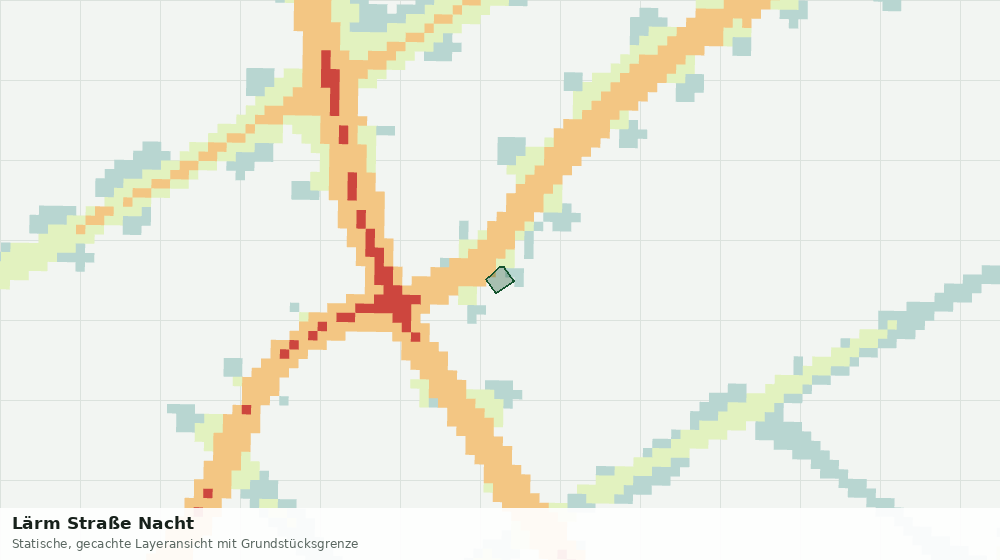 Statische Kartenansicht: Lärm Straße Nacht