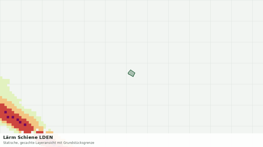 Statische Kartenansicht: Lärm Schiene LDEN