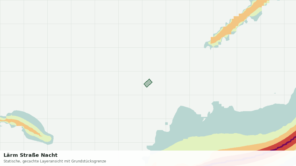 Statische Kartenansicht: Lärm Straße Nacht