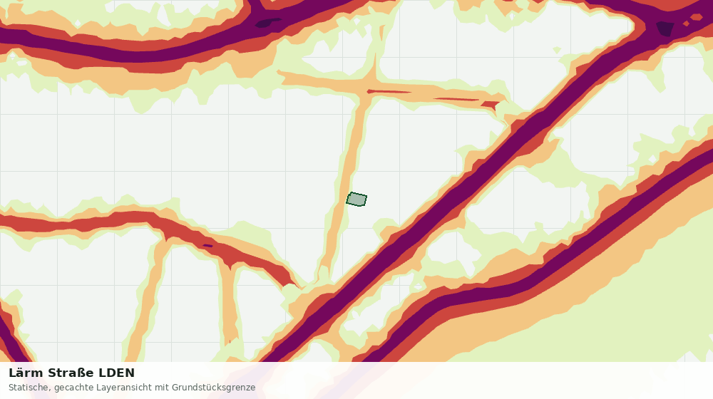 Statische Kartenansicht: Lärm Straße LDEN