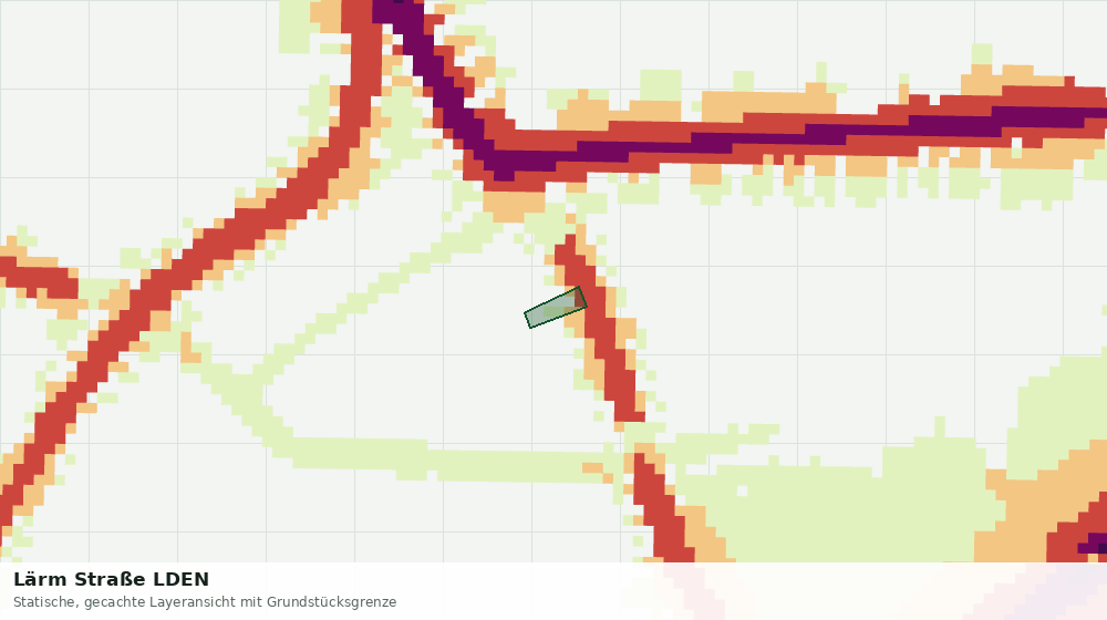 Statische Kartenansicht: Lärm Straße LDEN