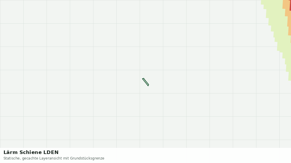 Statische Kartenansicht: Lärm Schiene LDEN