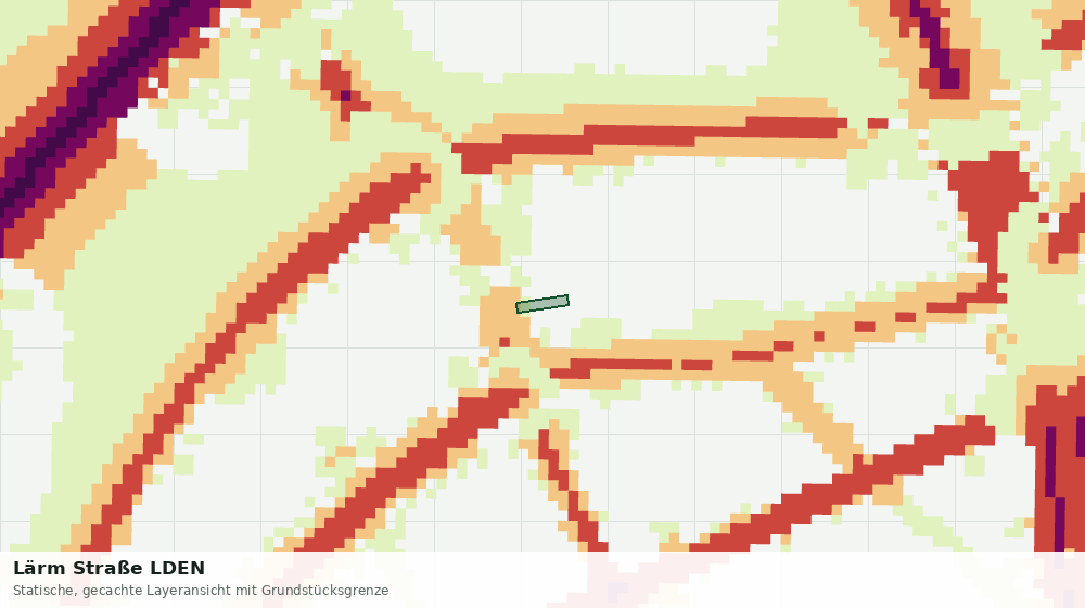 Statische Kartenansicht: Lärm Straße LDEN