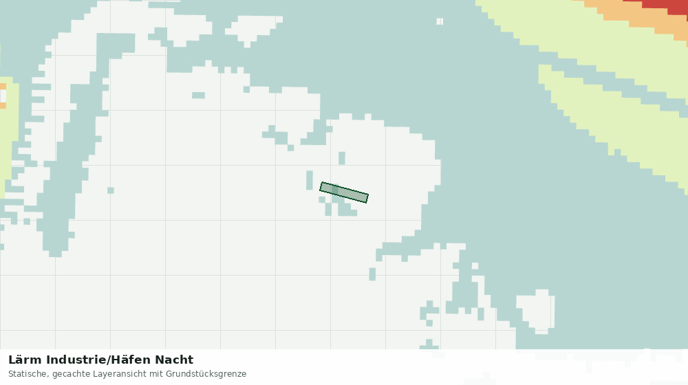 Statische Kartenansicht: Lärm Industrie/Häfen Nacht