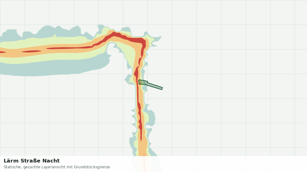 Statische Kartenansicht: Lärm Straße Nacht