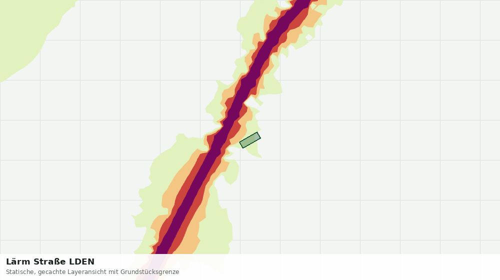 Statische Kartenansicht: Lärm Straße LDEN